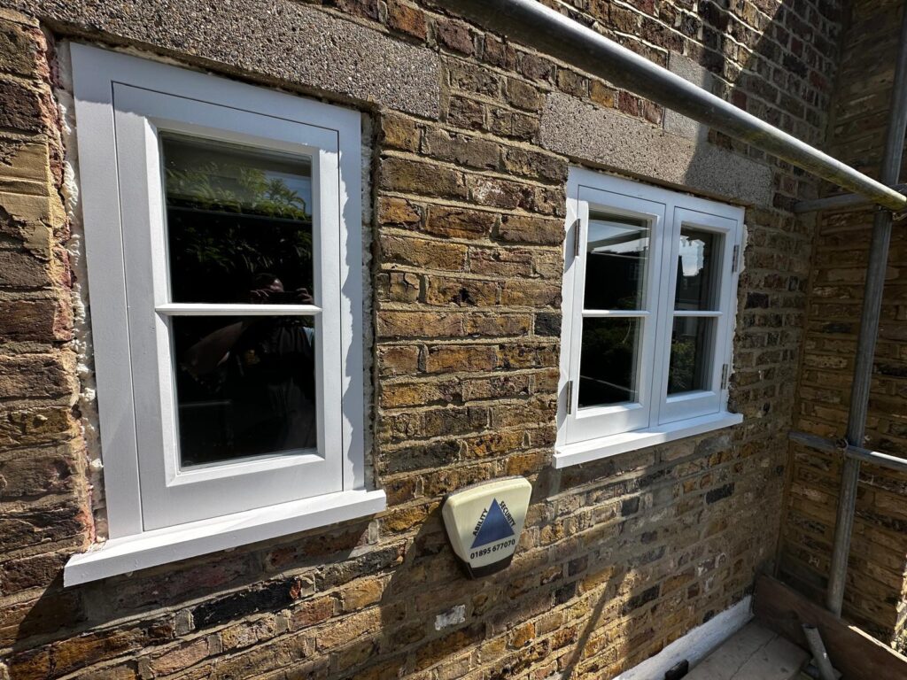 Bespoke wooden windows installation Hammersmith