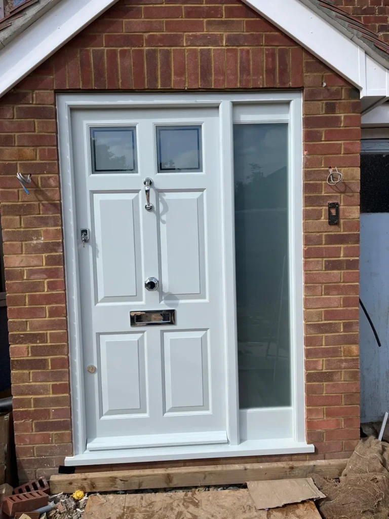 Bespoke hardwood front door Kingston property