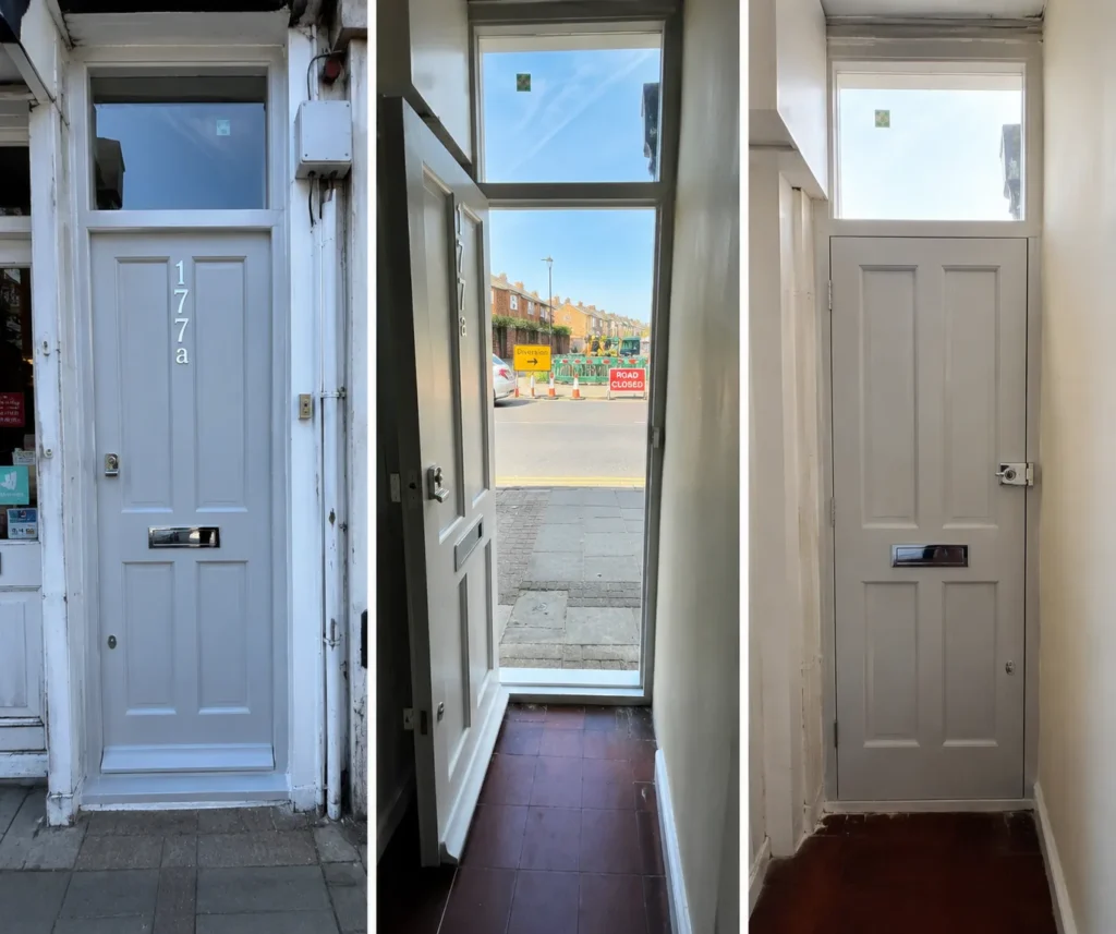 Timber front door Wimbledon