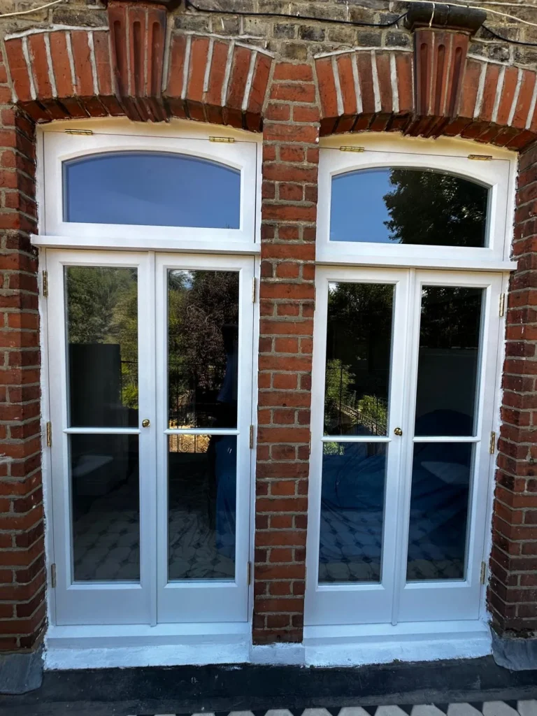 Timber French doors Clapham Common