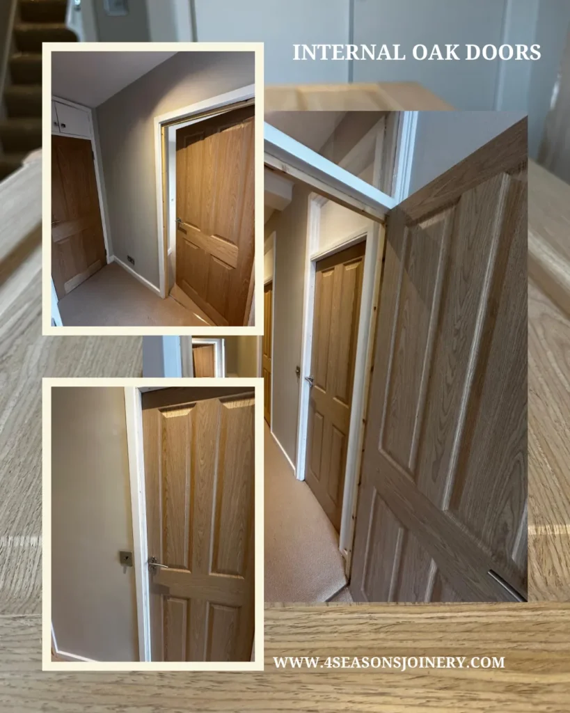 Bespoke oak internal doors Kensington