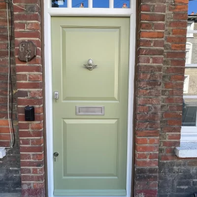 Timber front door Battersea